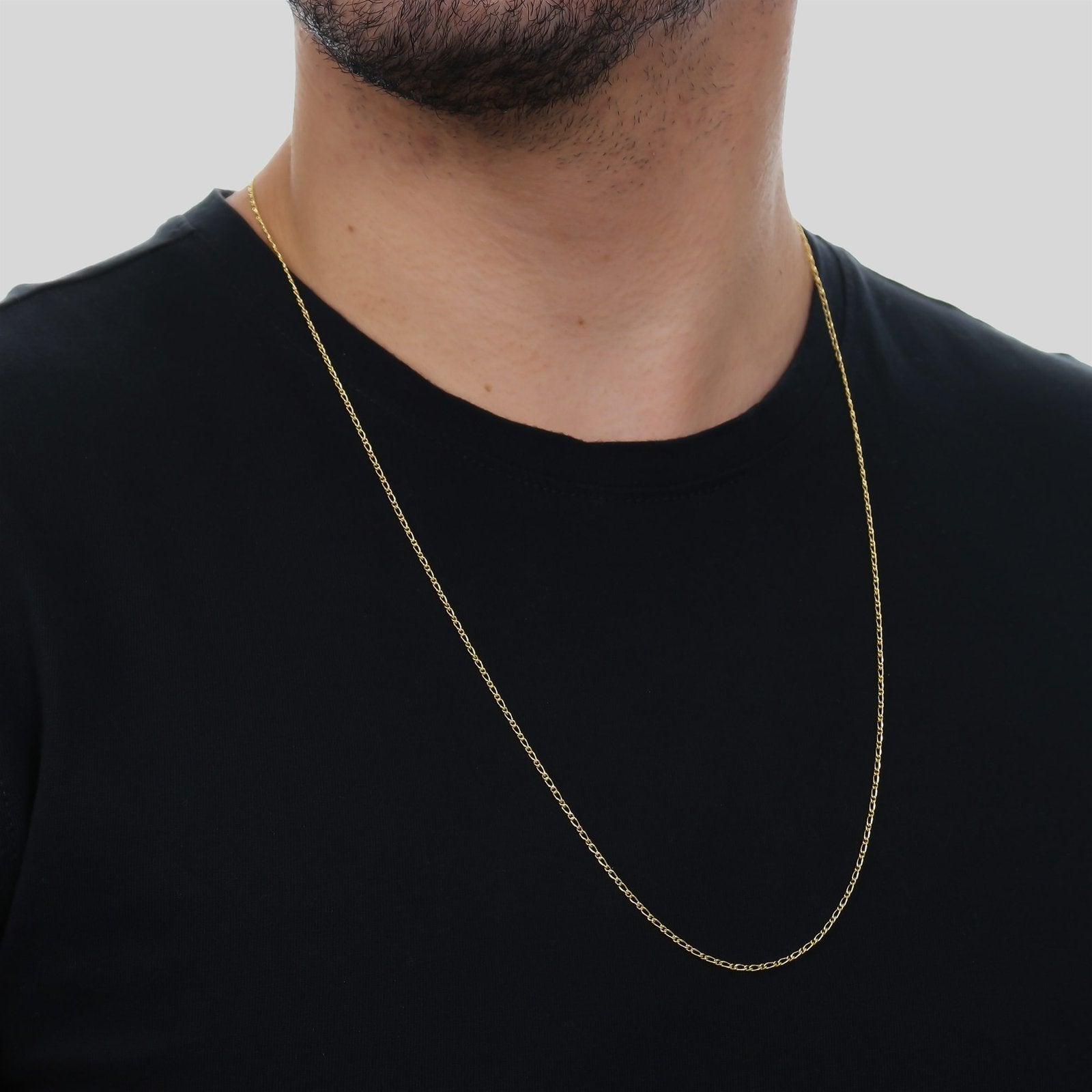 Corrente Dourada Masculina Elo 1 por 1 - Delicatti