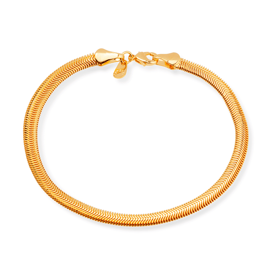 Pulseira Dourada Rabo de Rato - Delicatti
